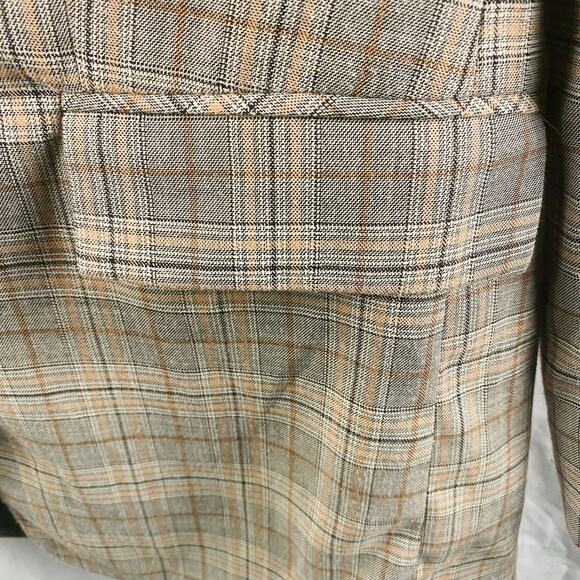 Know One Cares Plaid Blazer Small Oversized Academia Fall Preppy Capsule Career - Picture 5 of 9
